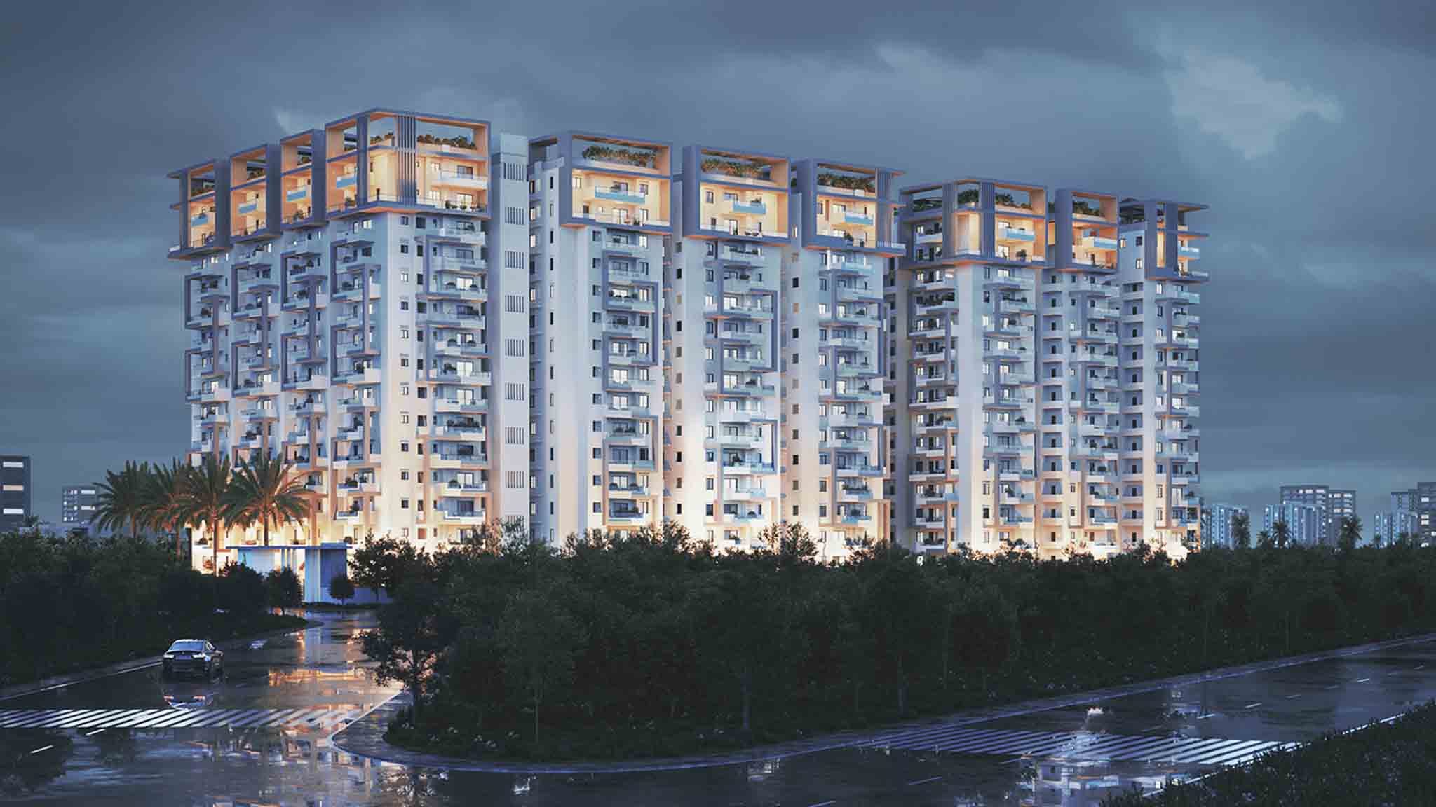 Anvita Ivana-Residential-2, 3 and 4 BHK-Kollur-Hyderabad-Under Construction